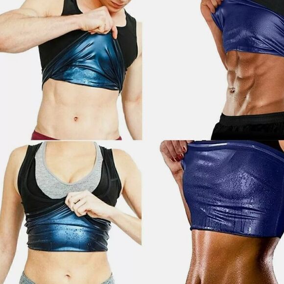 Men & Woman Body Sweat Shaper Sauva Vest - Picture 8 of 10